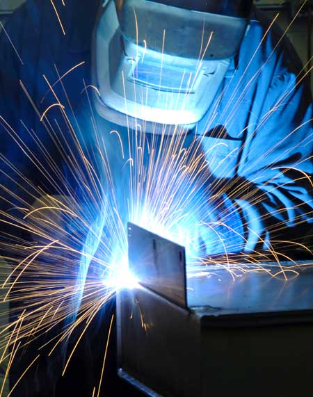 Local aluminum clearance welders